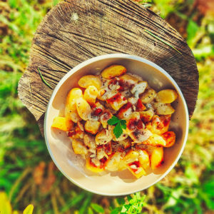 gnocchi a la creme de gorgonzola du foodtrucl italien la bella cucina
